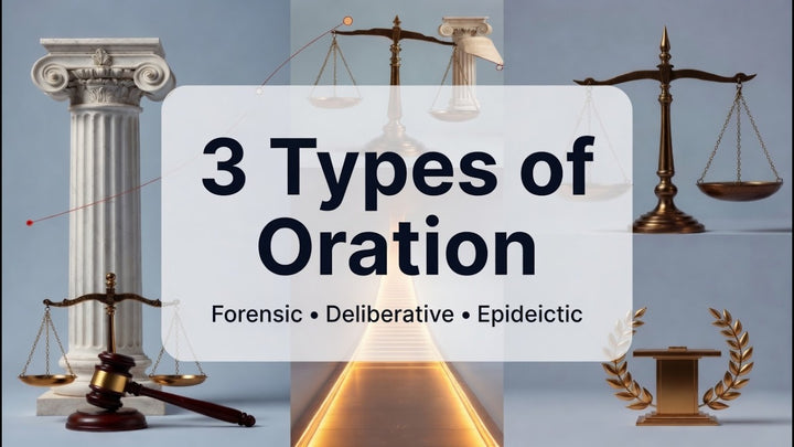 Thumbnail for the 3 Types of Oration video