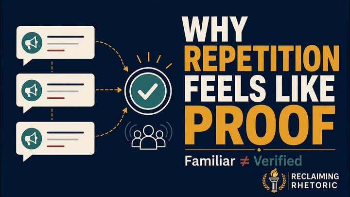 Thumbnail for the Why Repetition Starts to Feel Like Proof video