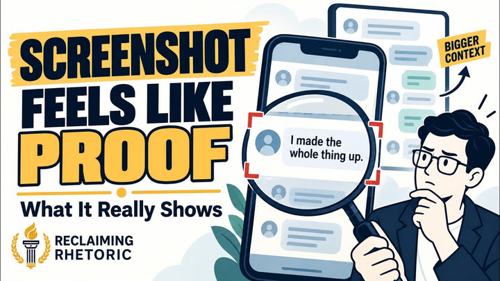 Thumbnail for the Why a Screenshot Feels Like Proof video