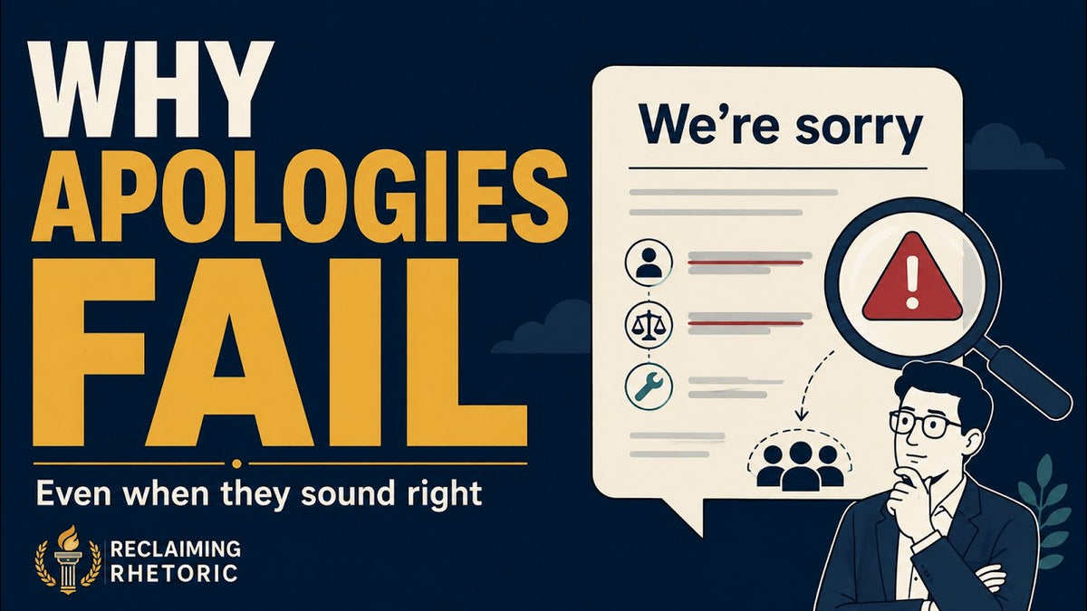 Thumbnail for the Why Apologies Fail video